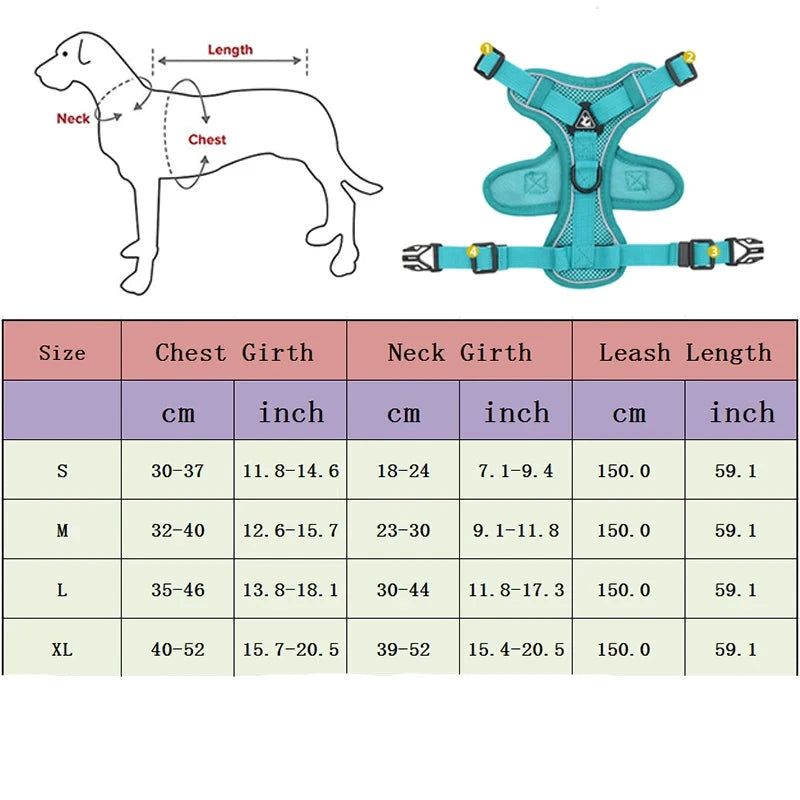 No Pull Dog Harness and Leash Set